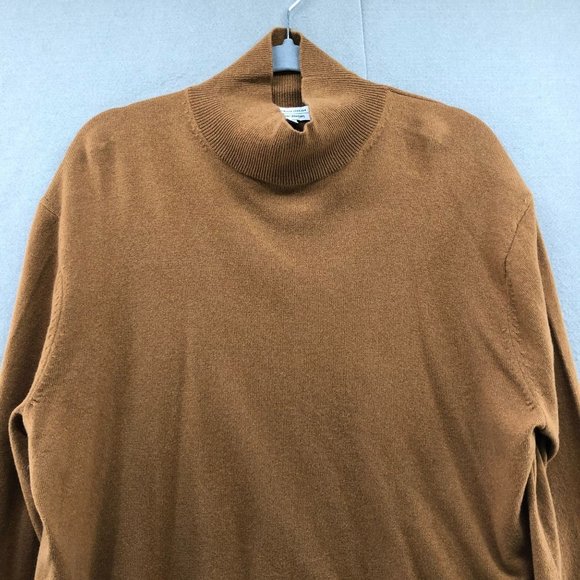 & Other Stories Cashmere Mock Neck Sweater Tan Brown Womens Medium M - Picture 3 of 12